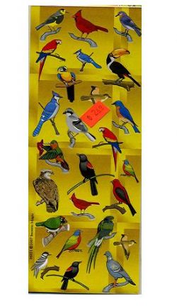 ClassPack Birds Die Cut Stickers 25 Sheets